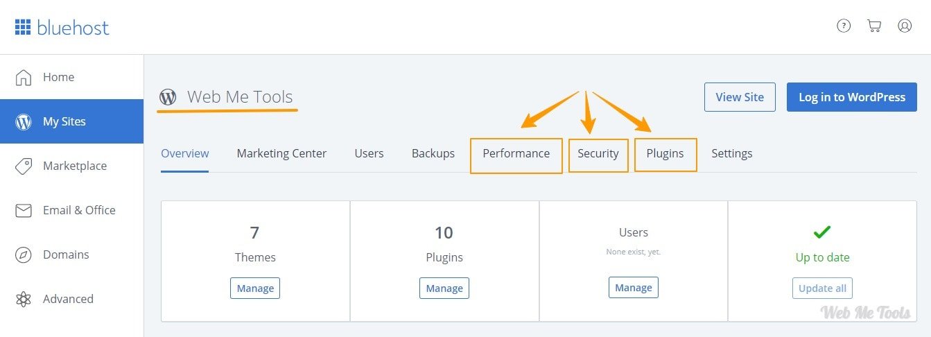 Bluehost Hosting Portal Dashboard cPanel Bluehost Hosting Portal Dashboard cPanel