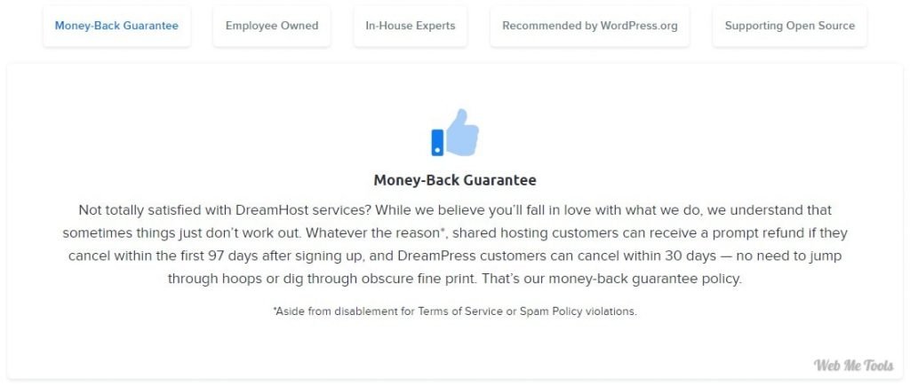 DreamHost 30 Days Money Back DreamHost Days Money Back