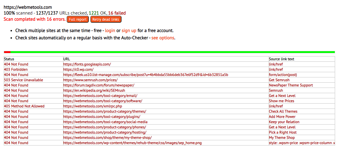 BrokenLink Checker Tool Dead Link Checker BrokenLink Checker Tool Dead Link Checker