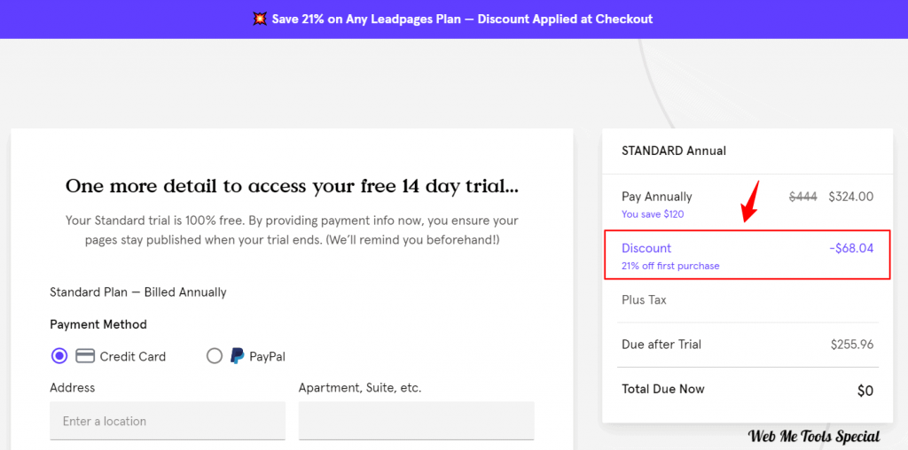 Leadpages checkout with discount Leadpages-checkout-with-discount