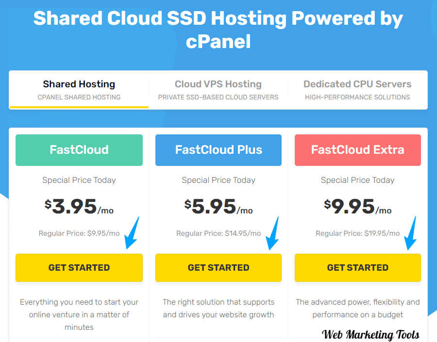 Fastcomet Hosting Plans Fastcomet Hosting Plans