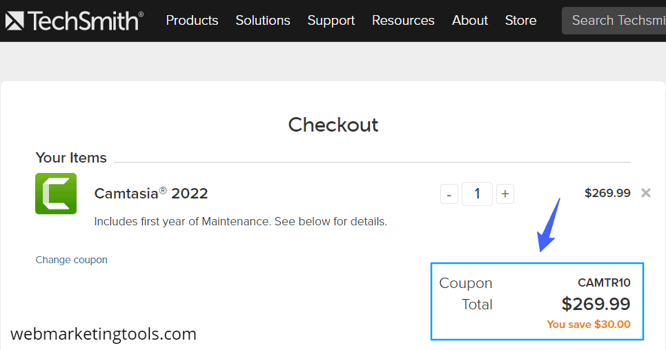 Camtasia TechSmith Checkout with Coupon CAMTR10 Camtasia TechSmith Checkout with Coupon CAMTR10
