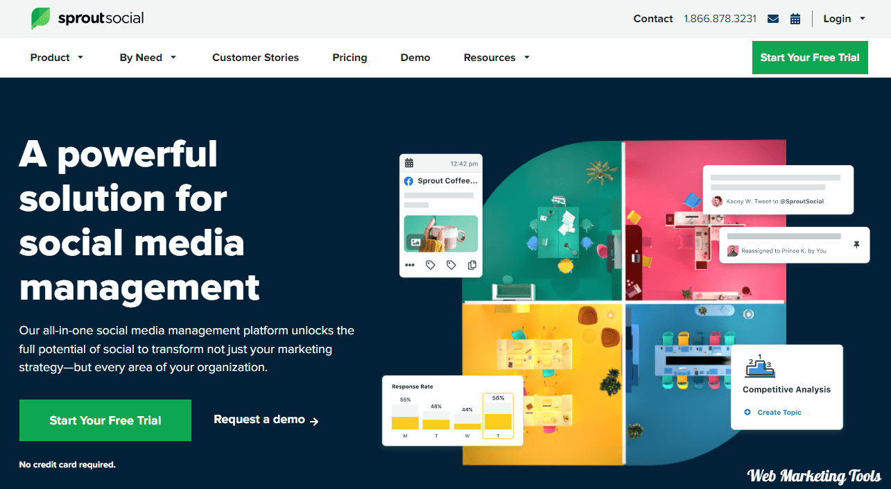 Sprout Social Home Page Sprout Social Home Page