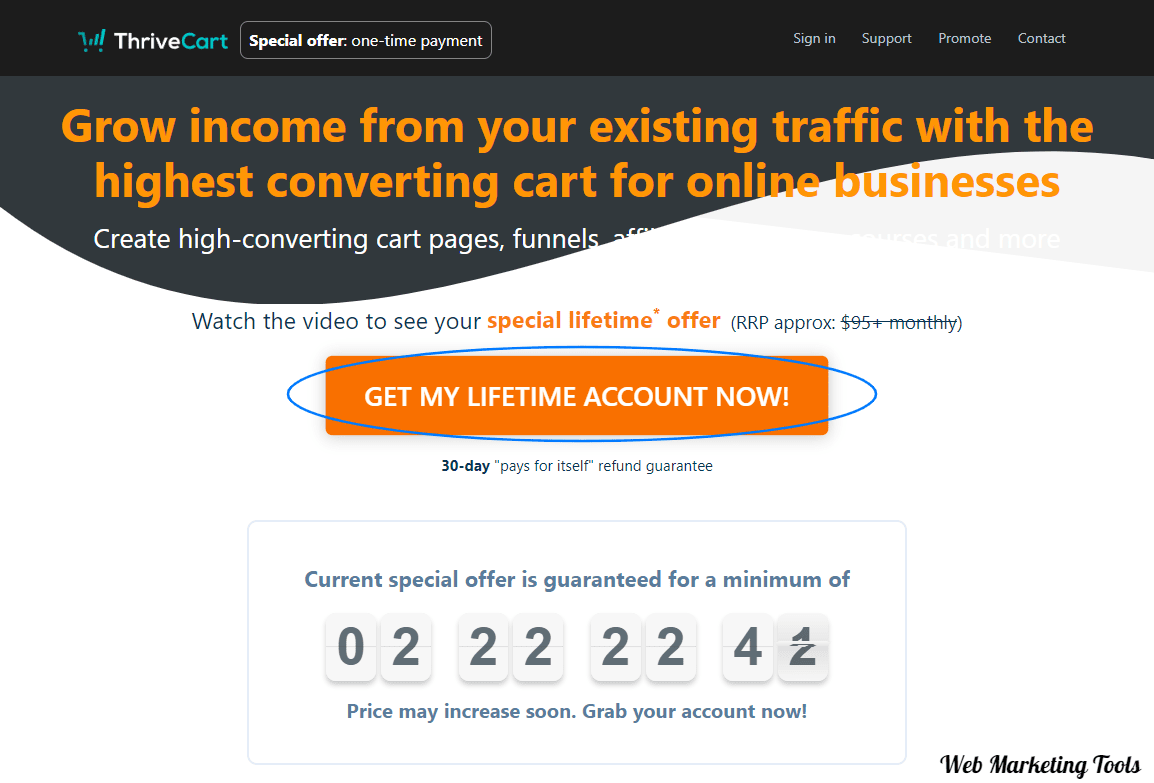 ThriveCart Special offer Page home ThriveCart Special offer Page home
