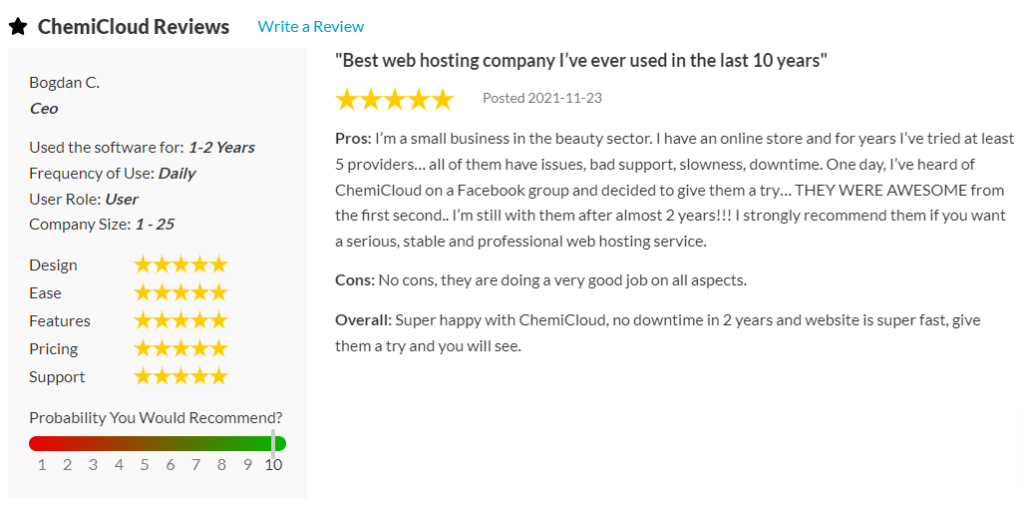 Chemicloud Reviews by SourceForge Chemicloud-Reviews on SourceForge