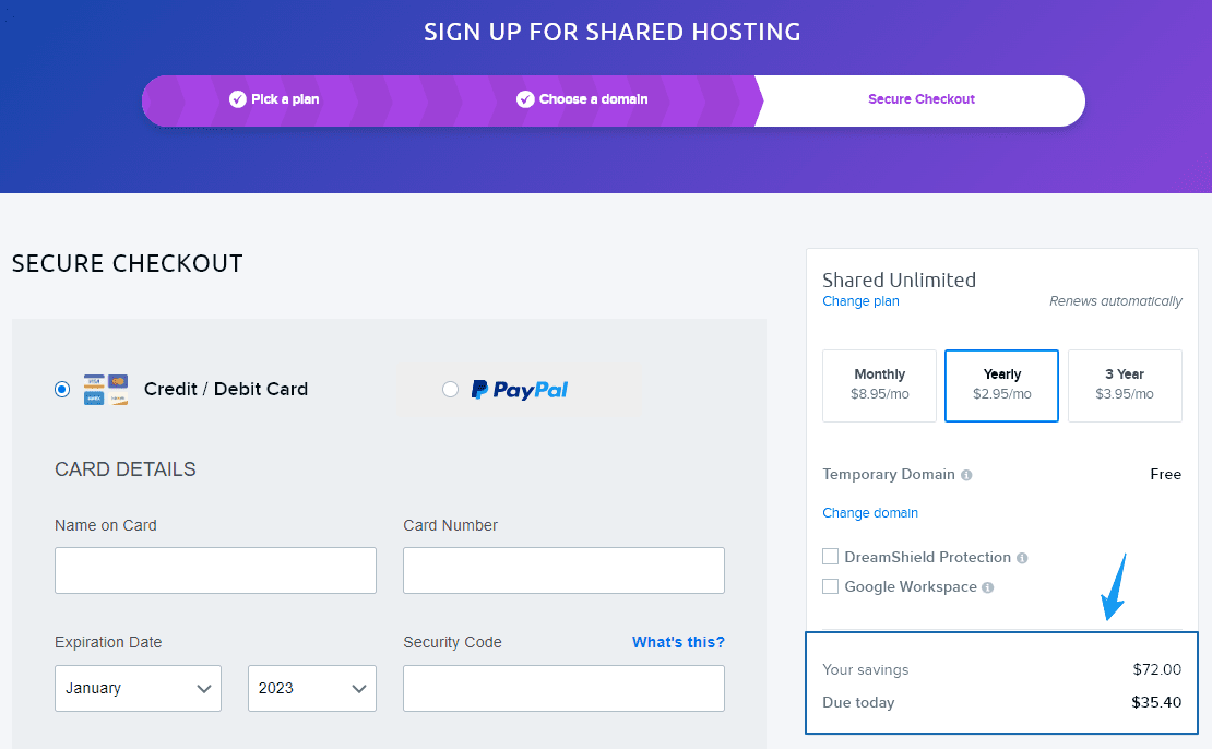 Secure Checkout DreamHost Secure-Checkout-DreamHost