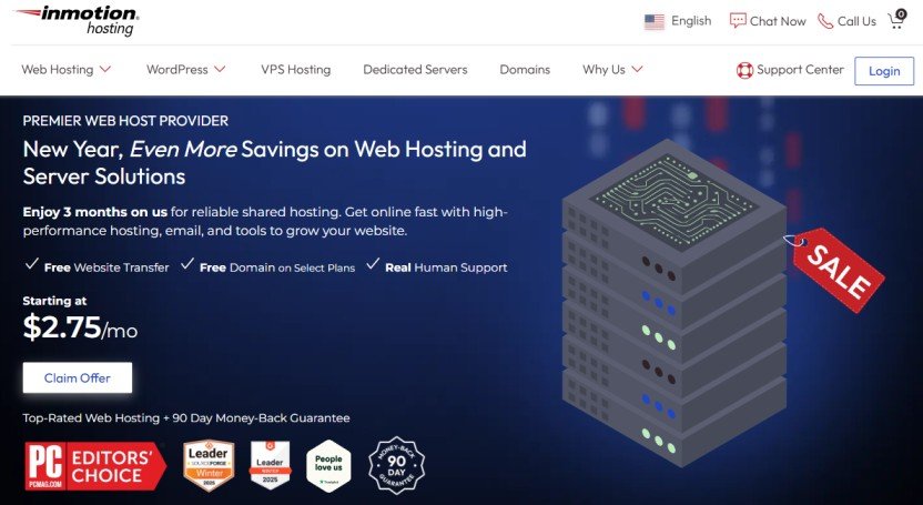 InMotion Hosting Homepage InMotion Hosting Homepage