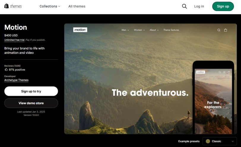 Motion Theme Motion Theme