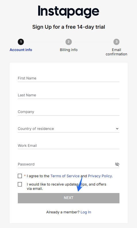 Instapage Sign up for Free Trial Instapage Sign up for Free Trial