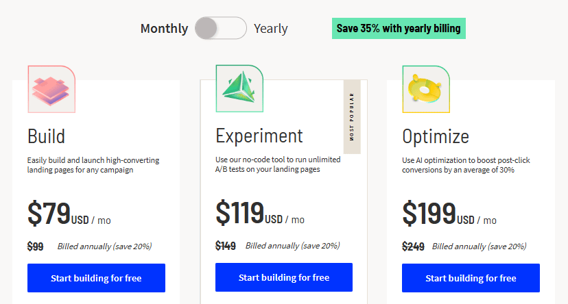 Unbouce Discount Plans Monthly Subscription Unbouce Discount Plans Monthly Subscription