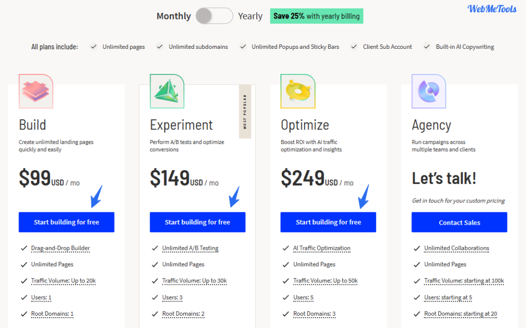 Unbounce pricing and plans Unbounce-pricing