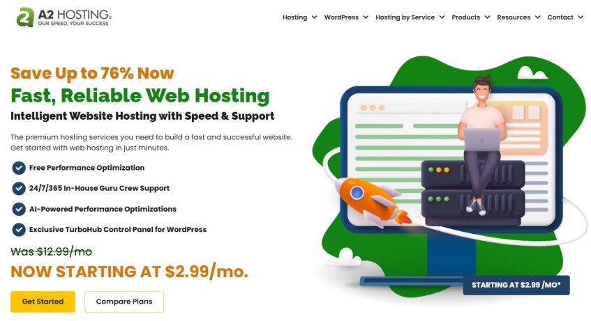 A2 Hosting Homepage A2 Hosting Homepage