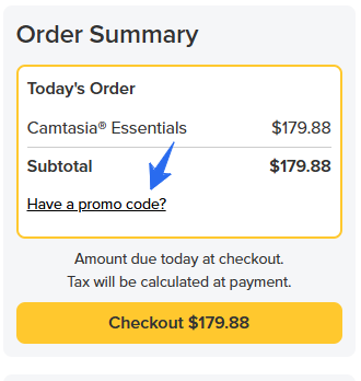 Camtasia Apply Coupon Option New TechSmith Camtasia Promo Codes to Get upto 50% Discount