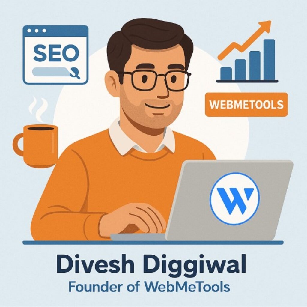 Divesh at WebMeTools WebMeTools Team - The Passionate Team Behind WebMeTools’ Growth and Innovation